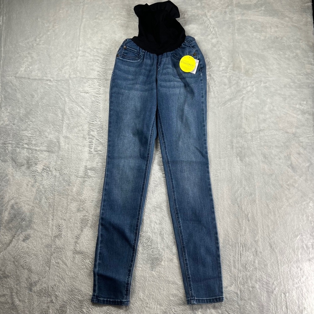 Motherhood Maternity Bounceback Post Pregnancy Skinny Jeans Blue Medium Wash S